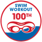 Logged 100 Swim Workouts This Year on Swim.com